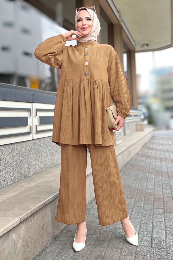 Tunik+Pantolon Taba - 11629
