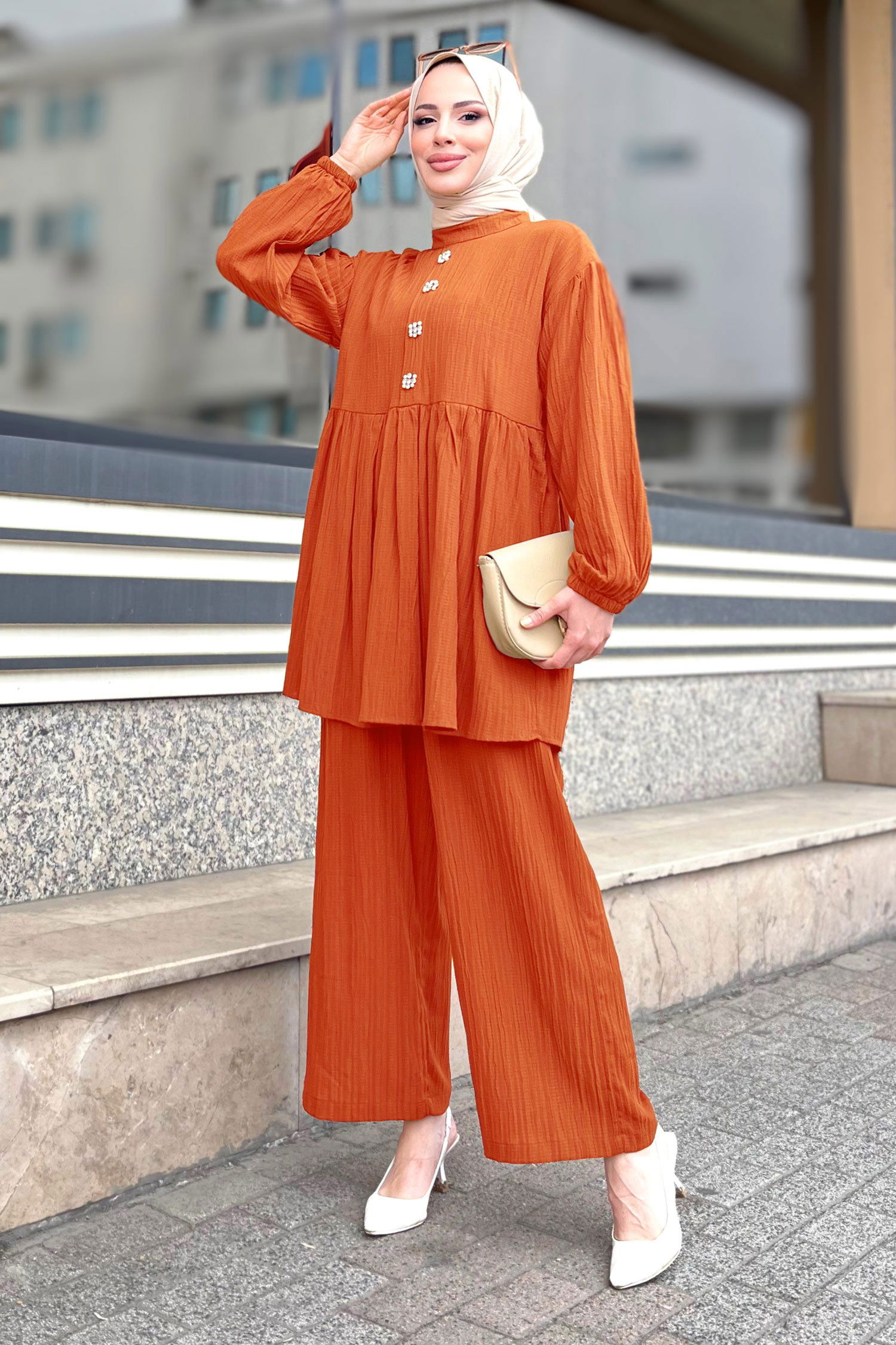 Tunik+Pantolon Turuncu - 11629