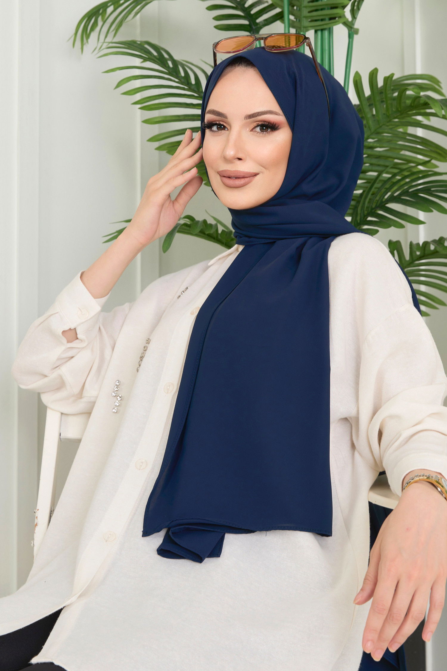 Cesika Şal Lacivert - 11653