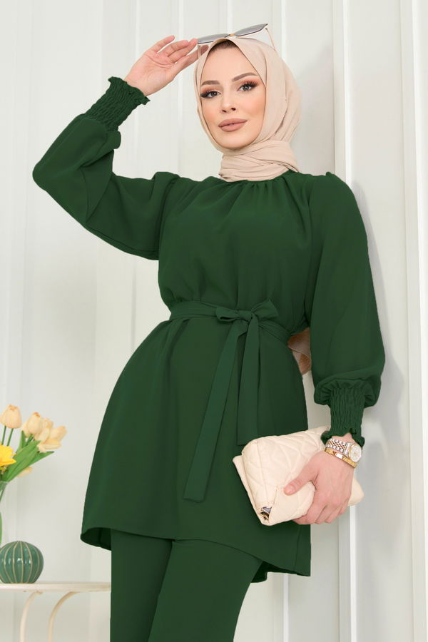 Tunik+Pantolon Yeşil - 13019