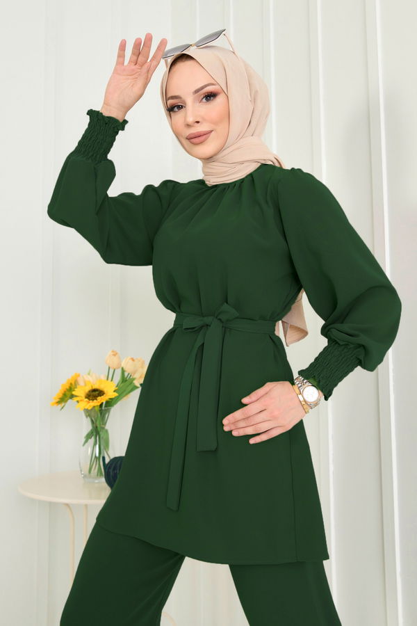 Tunik+Pantolon Yeşil - 13019