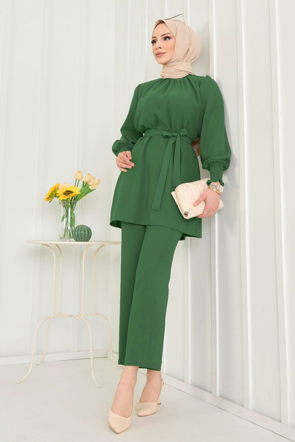 Tunik+Pantolon Yeşil - 13019