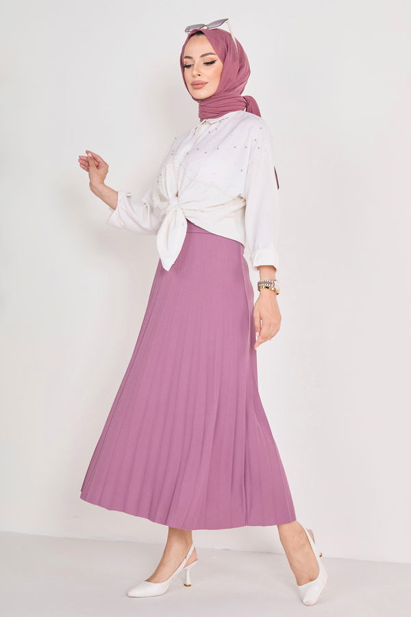 Piliseli Etek Lila - 23035
