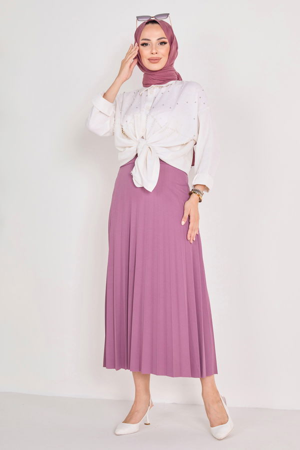 Piliseli Etek Lila - 23035