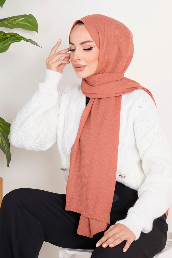 Soft Pamuk Şal Pembe - 23352 PEMBE