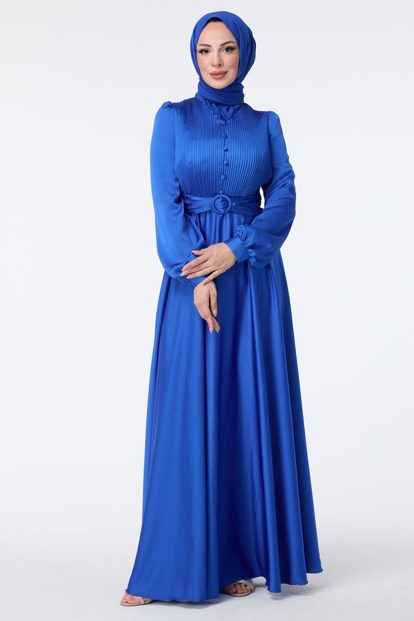 Abiye Elbise Mavi - 23427
