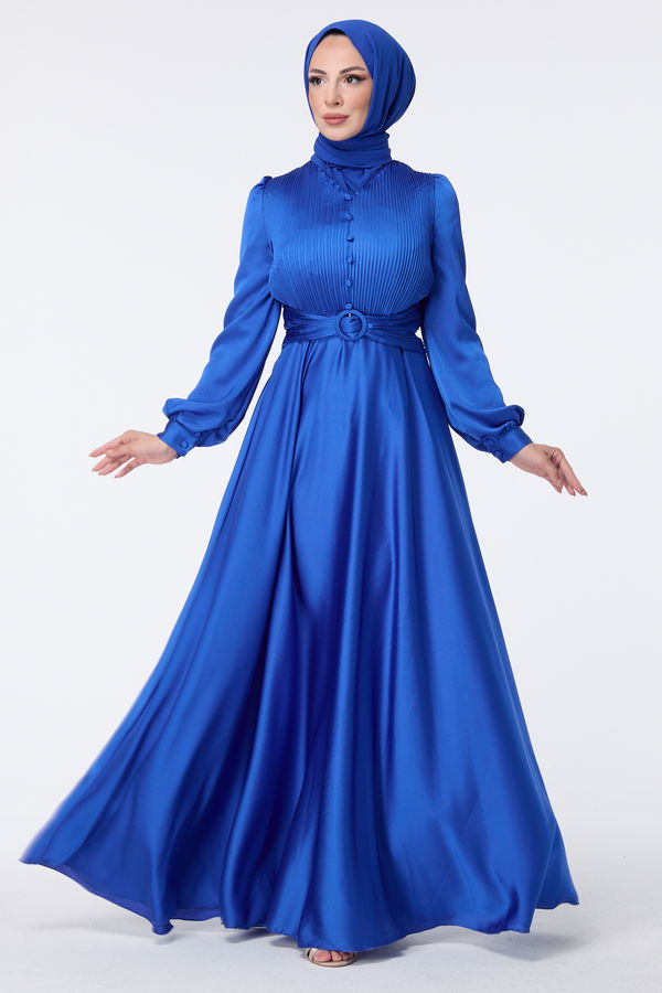 Abiye Elbise Mavi - 23427