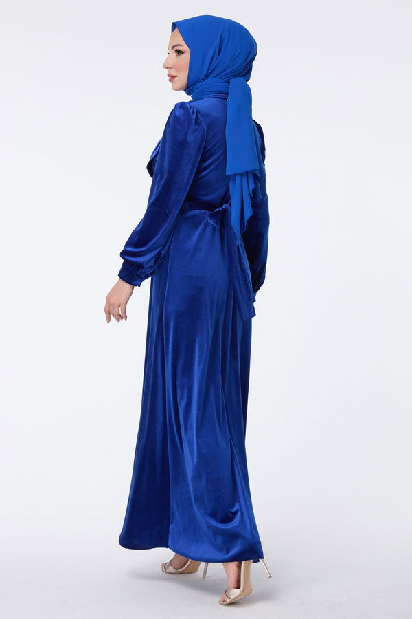 Abiye Elbise Mavi - 23428