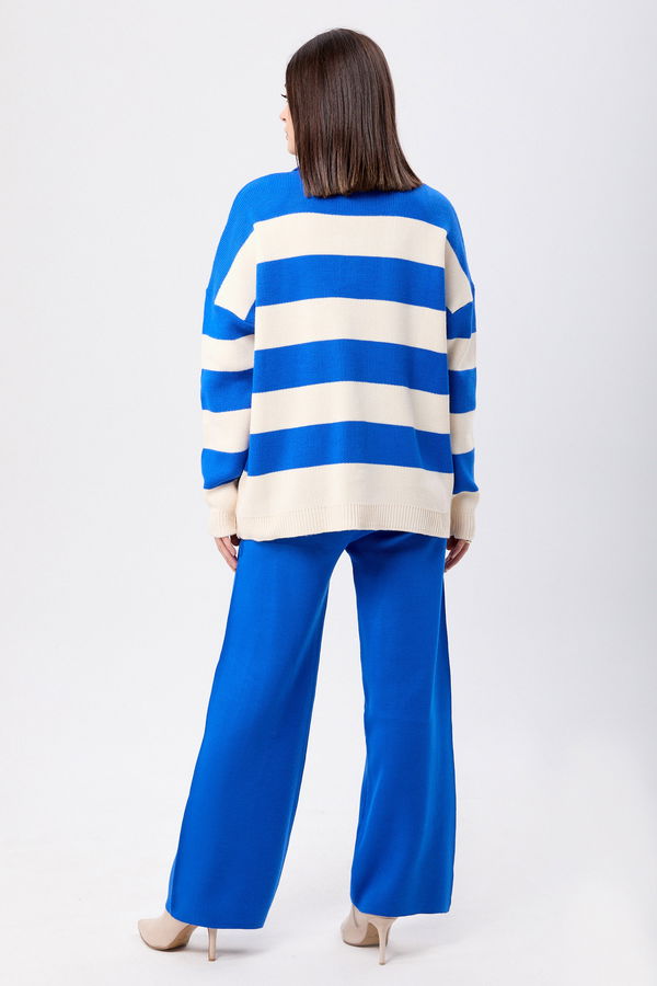Triko Tunik Pantolon Mavi - 23895 MAVİ