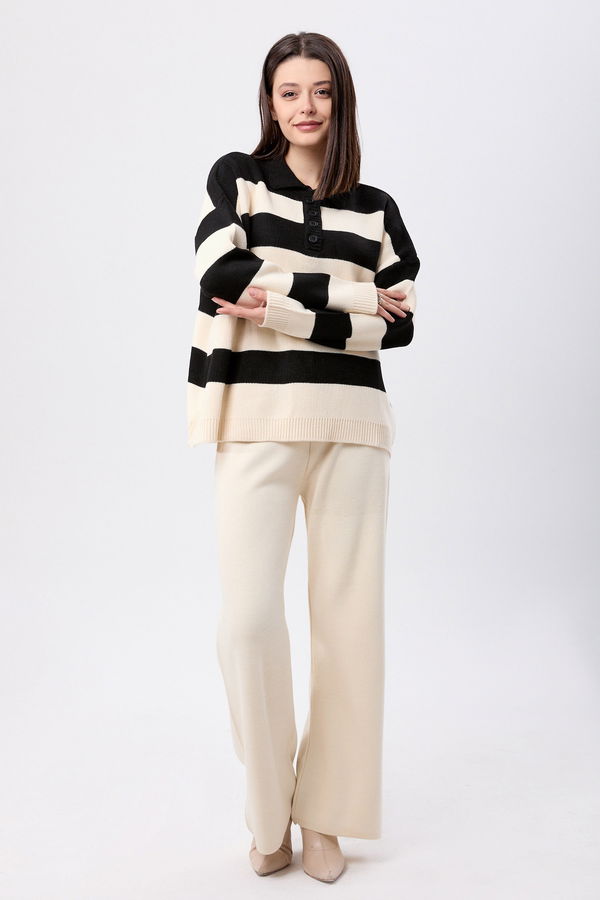 Triko Tunik Pantolon Siyah - 23895 SİYAH