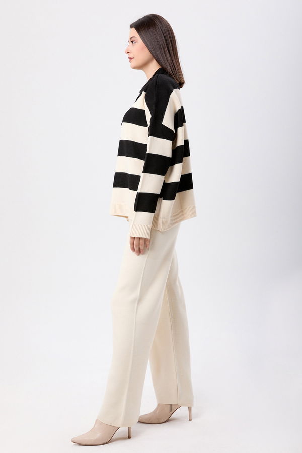 Triko Tunik Pantolon Siyah - 23895 SİYAH