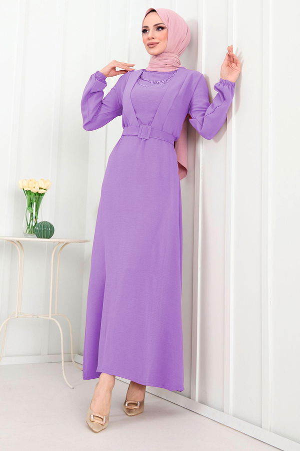 Elbise Lila - 11631