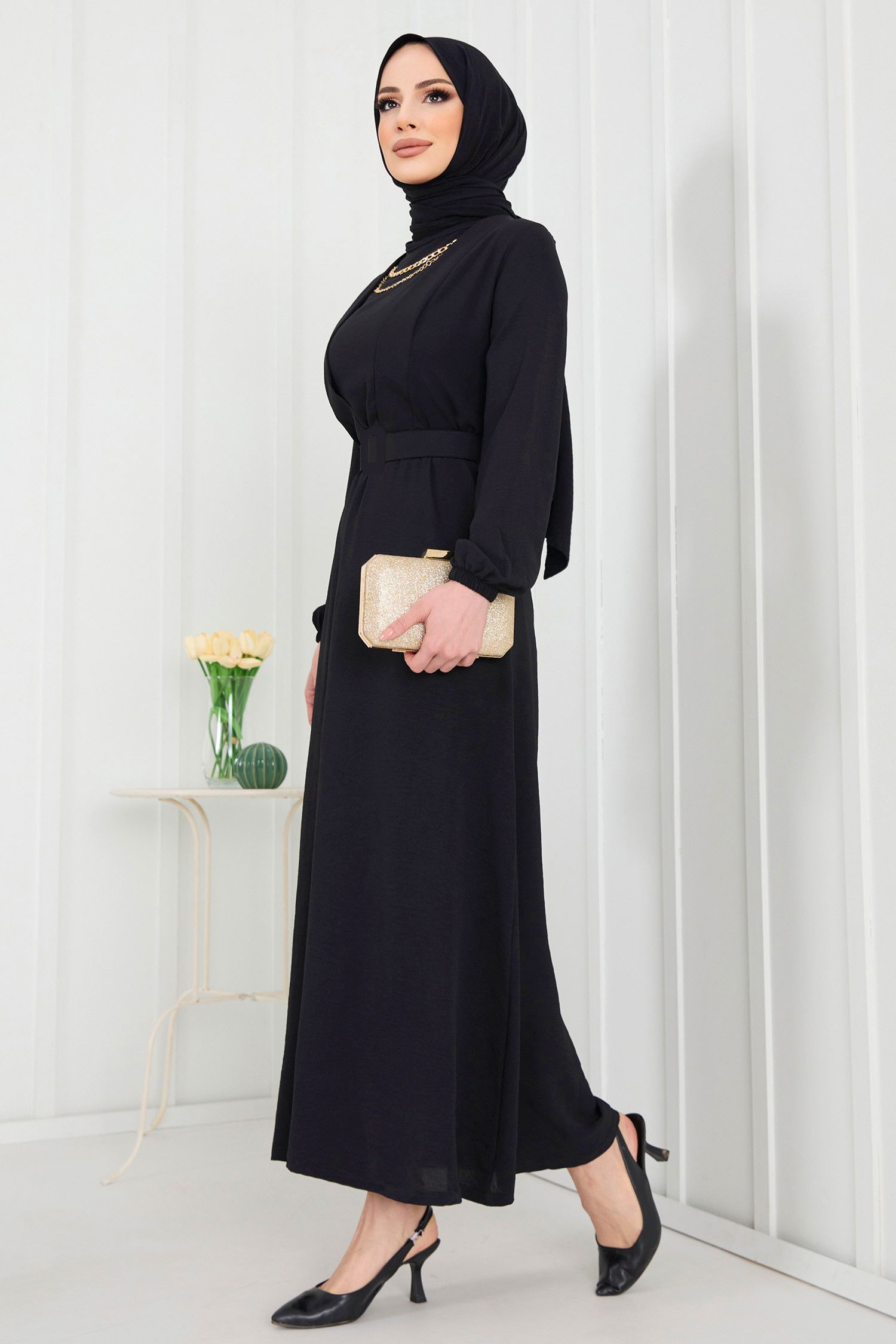 Elbise Siyah - 11631