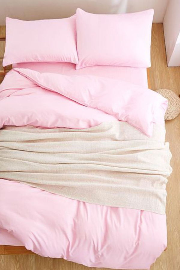 Pembe Cift Kişilik Nevresim Seti  - 21824