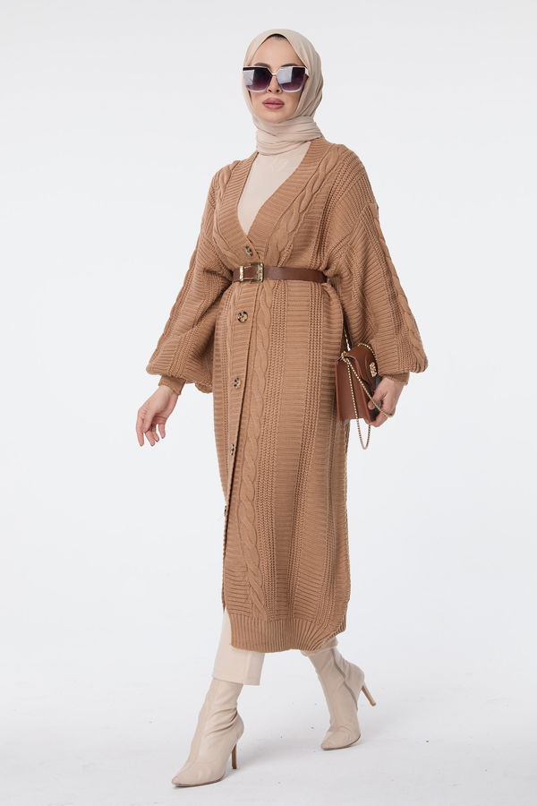 Triko Hırka Taba - 23593 TABA