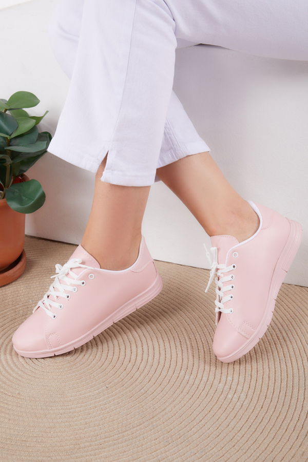 Kadın Pembe Spor Ayakkabı - 22076