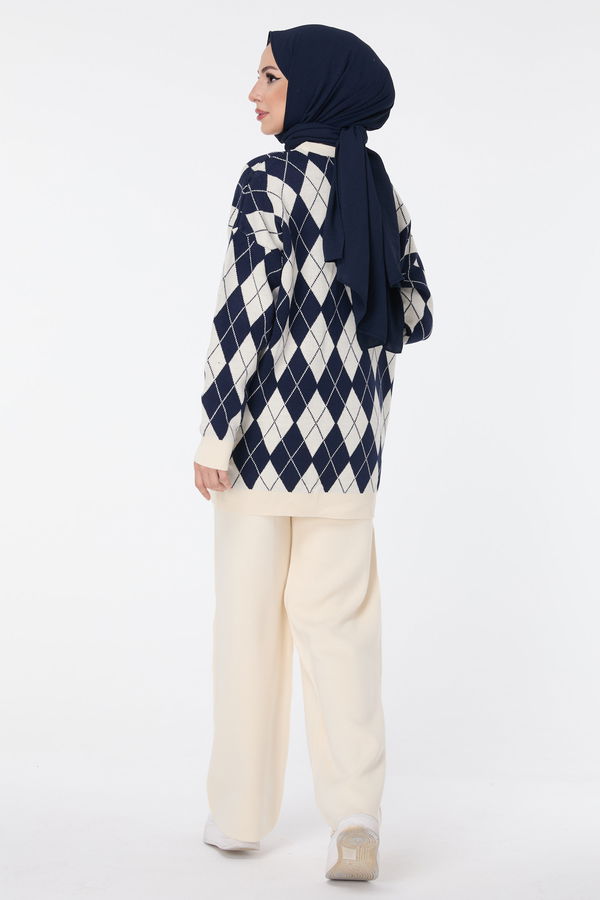 Triko Tunik Pantolon Bej - 23645
