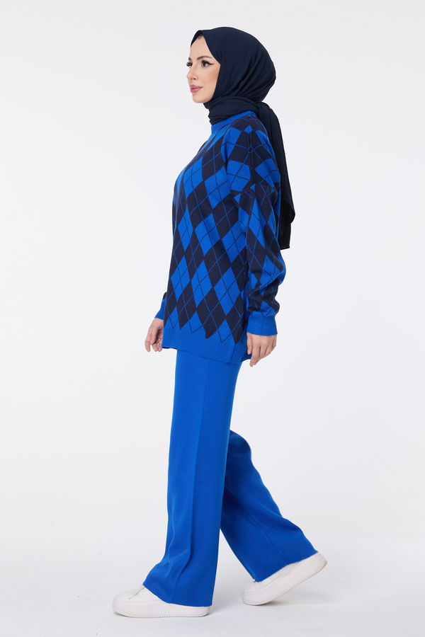 Triko Tunik Pantolon Mavi - 23645