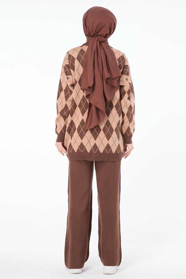 Triko Tunik Pantolon Vizon - 23645