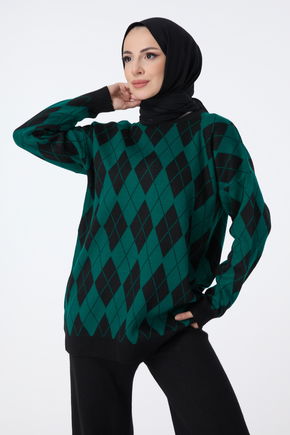 Triko Tunik Pantolon Yeşil - 23645