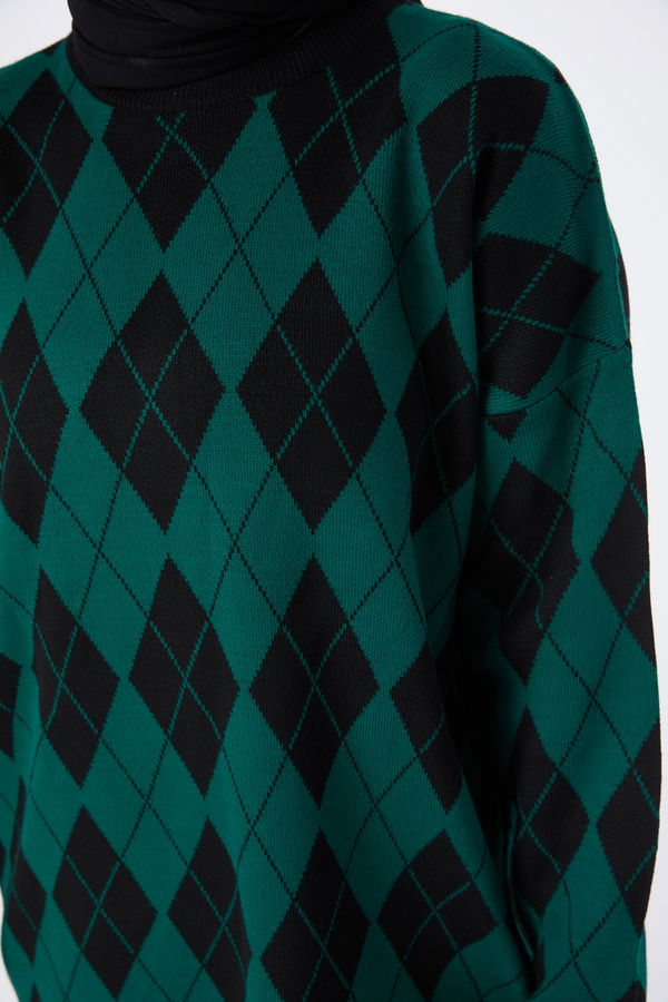 Triko Tunik Pantolon Yeşil - 23645