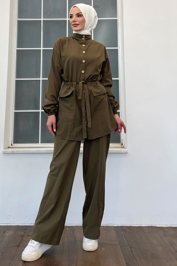 Tunik Pantolon Haki - 10537 HAKİ