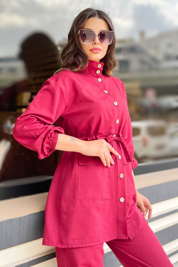Tunik Pantolon Bordo - 10537