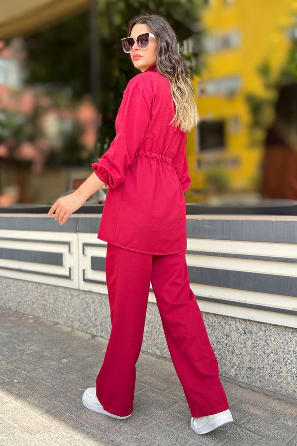 Tunik Pantolon Bordo - 10537