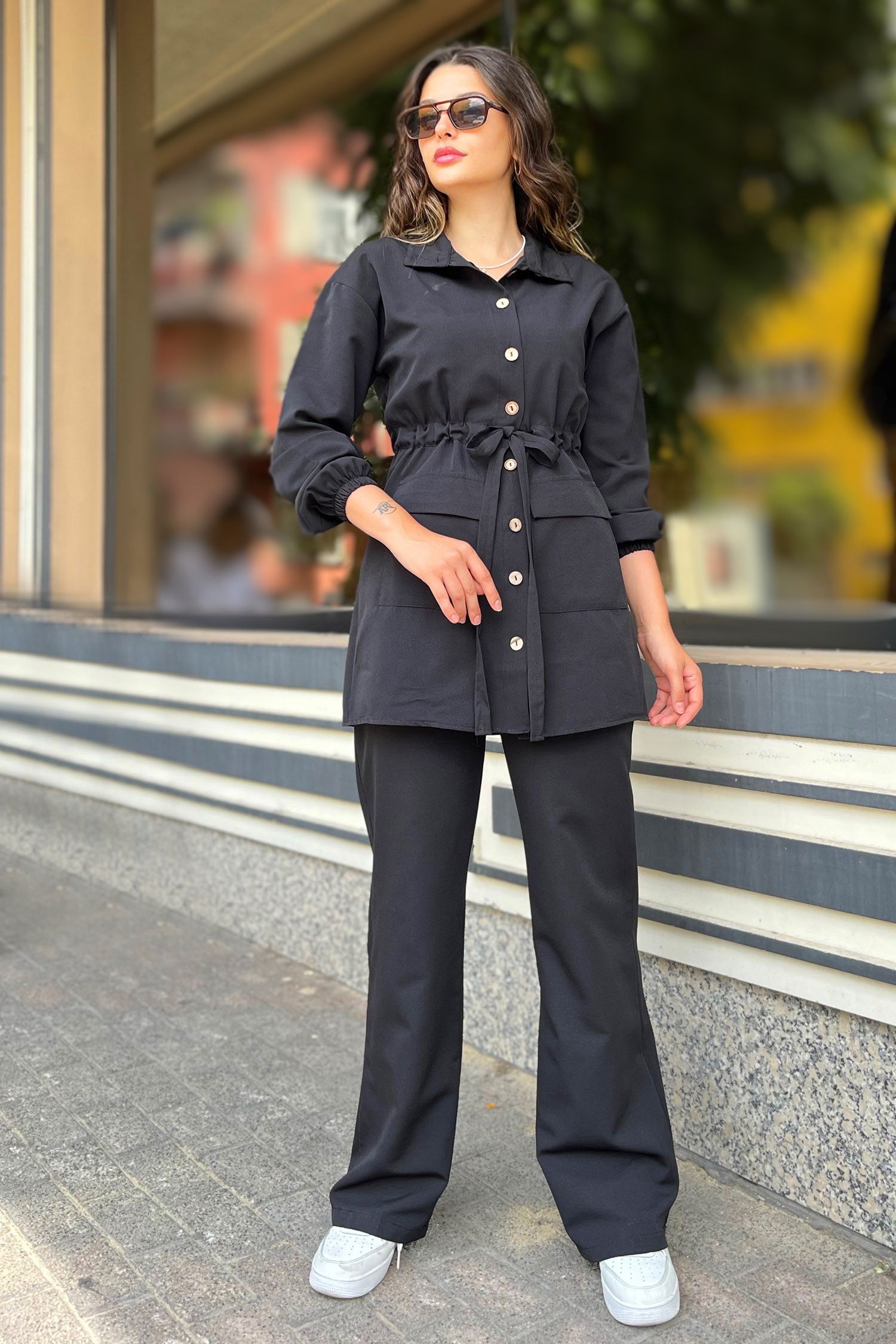 Tunik Pantolon Siyah - 10537