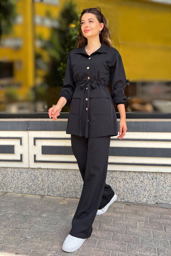Tunik Pantolon Siyah - 10537