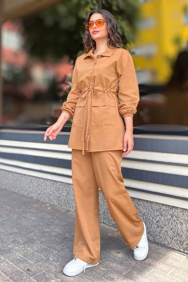 Tunik Pantolon Taba - 10537 TABA
