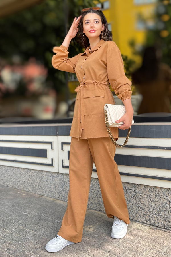 Tunik Pantolon Taba - 10537 TABA