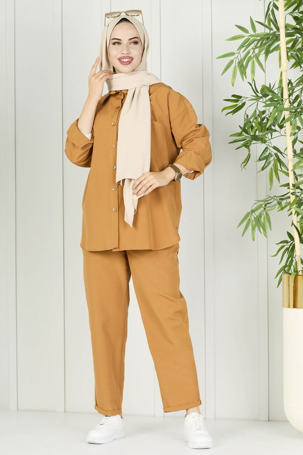 Tunık Pantolon Taba - 10563