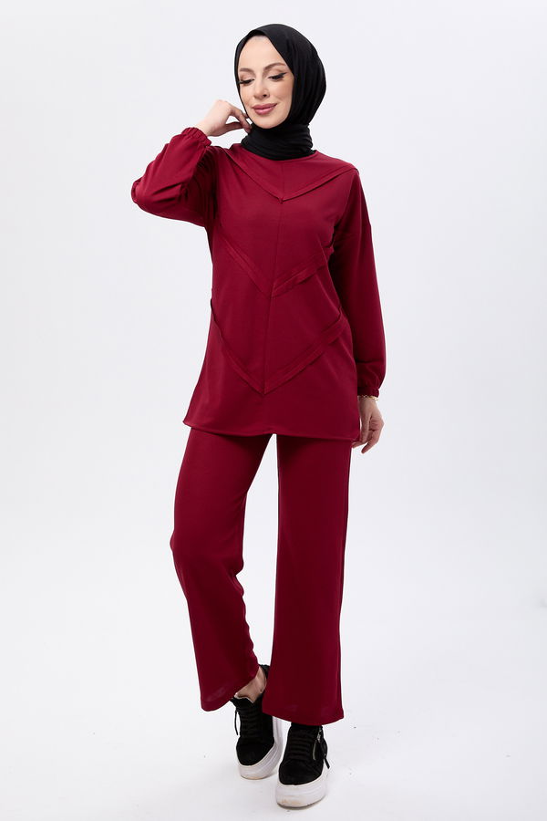 Tunik Pantolon Bordo - 11055 BORDO