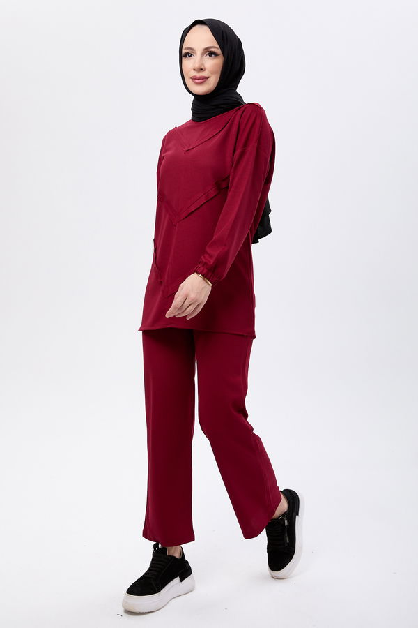 Tunik Pantolon Bordo - 11055 BORDO