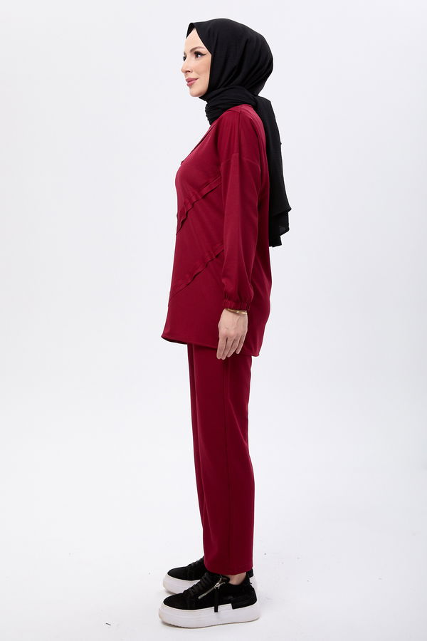 Tunik Pantolon Bordo - 11055 BORDO
