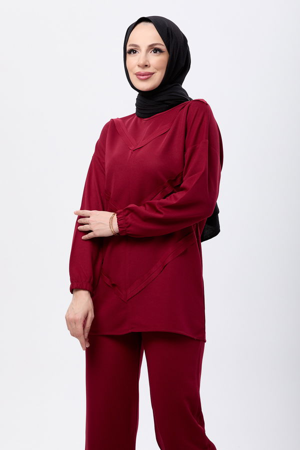 Tunik Pantolon Bordo - 11055 BORDO