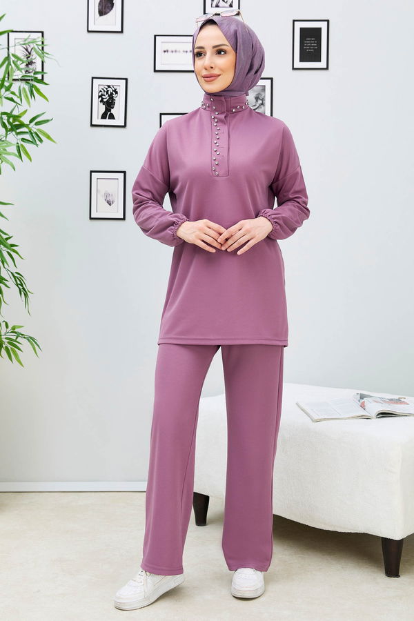 Tunik+Pantolon Lila - 11338