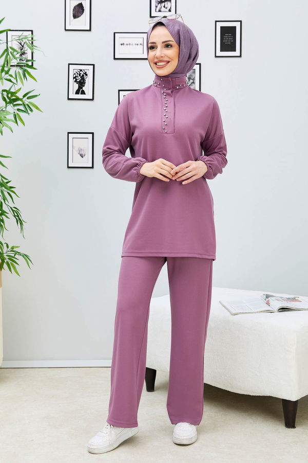 Tunik+Pantolon Lila - 11338