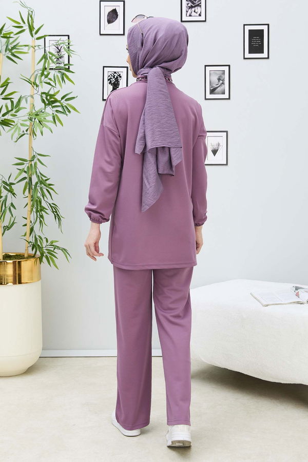 Tunik+Pantolon Lila - 11338