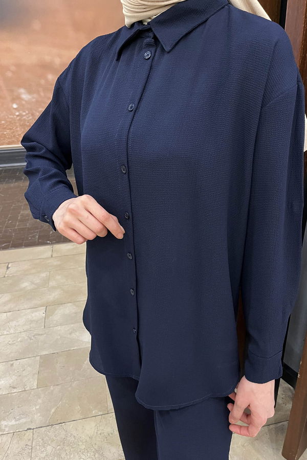 Tunik+Pantolon Lacivert - 11339