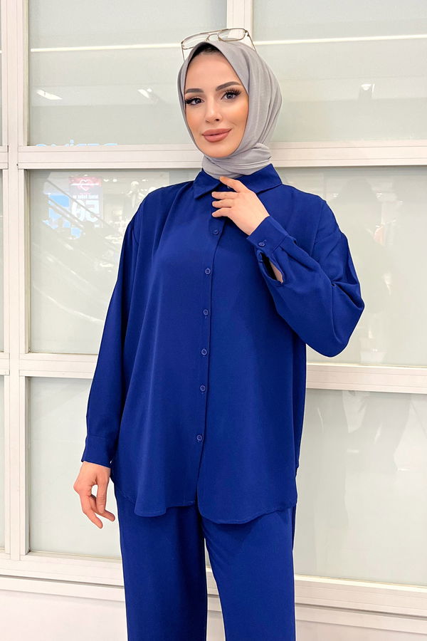 Tunik+Pantolon Mavi - 11339