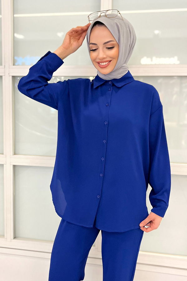 Tunik+Pantolon Mavi - 11339