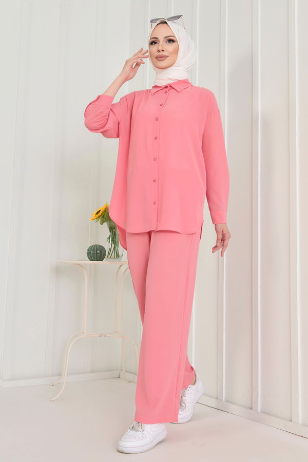 Tunik+Pantolon Pembe - 11339 PEMBE