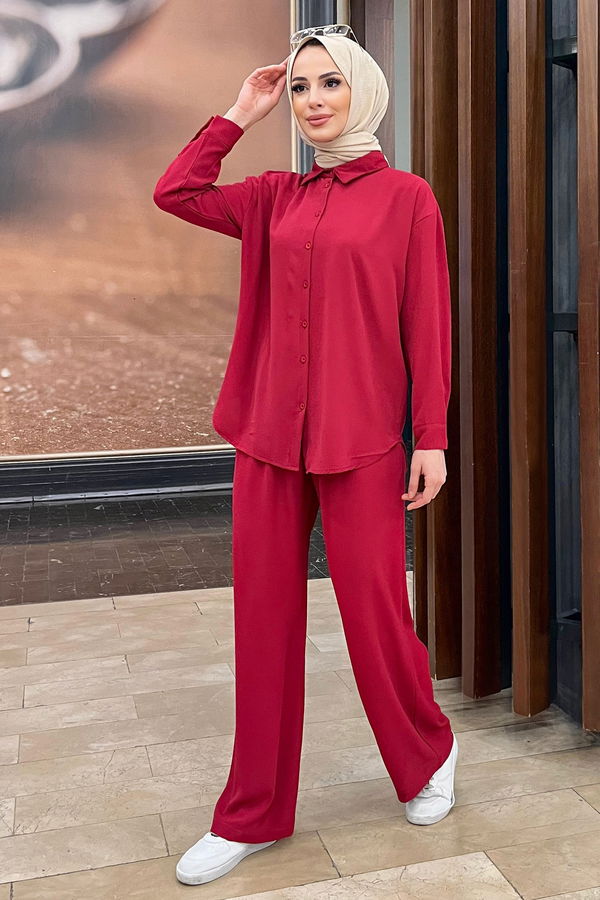 Tunik+Pantolon Fuşya - 11339