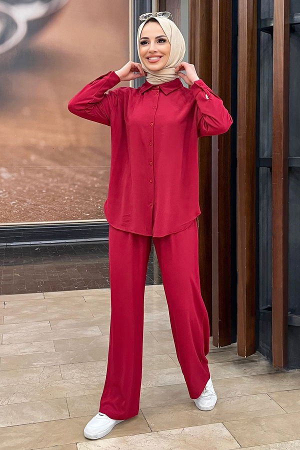 Tunik+Pantolon Fuşya - 11339