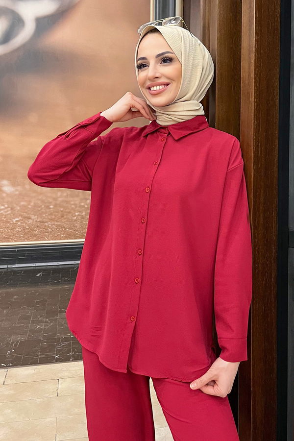 Tunik+Pantolon Fuşya - 11339