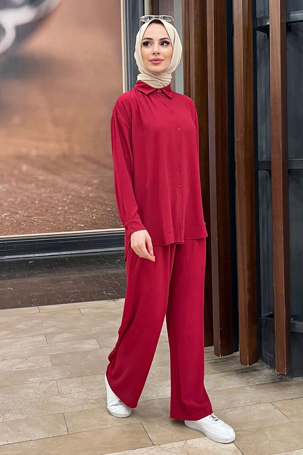 Tunik+Pantolon Fuşya - 11339