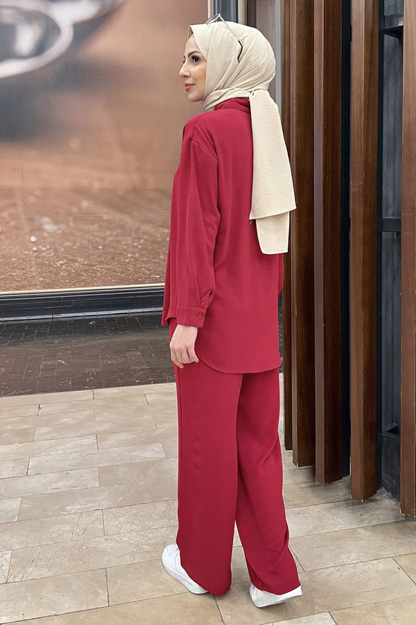 Tunik+Pantolon Fuşya - 11339