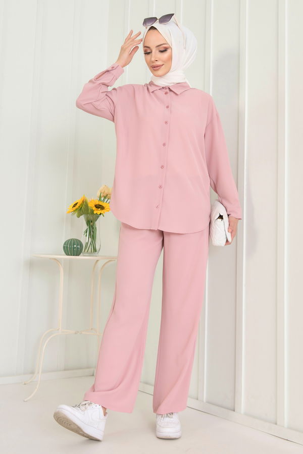 Tunik+Pantolon Pembe - 11339